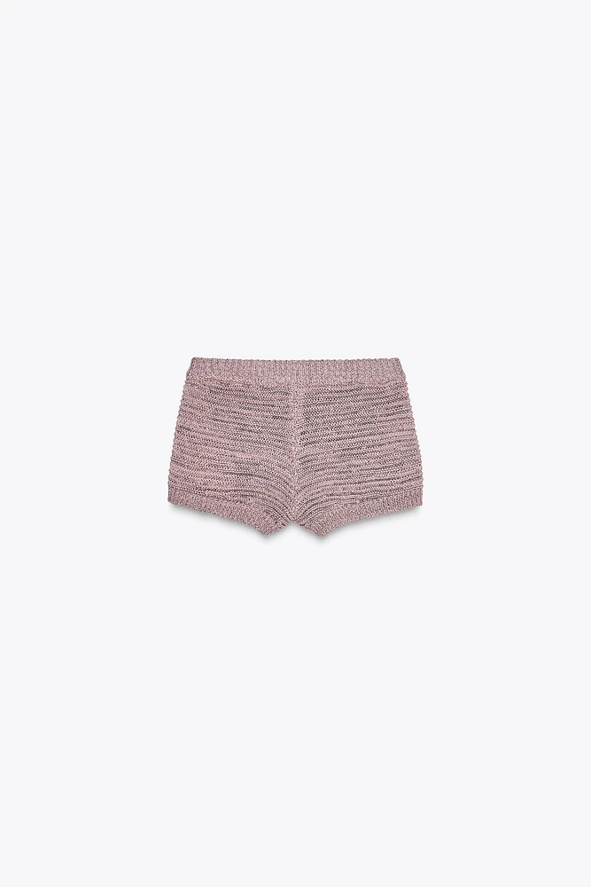 SHORT MAILLE TEXTURÉ