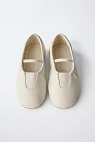 LEATHER BALLET FLATS
