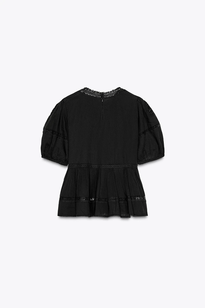BLOUSE ROMANTIQUE BRODÉE ZW COLLECTION