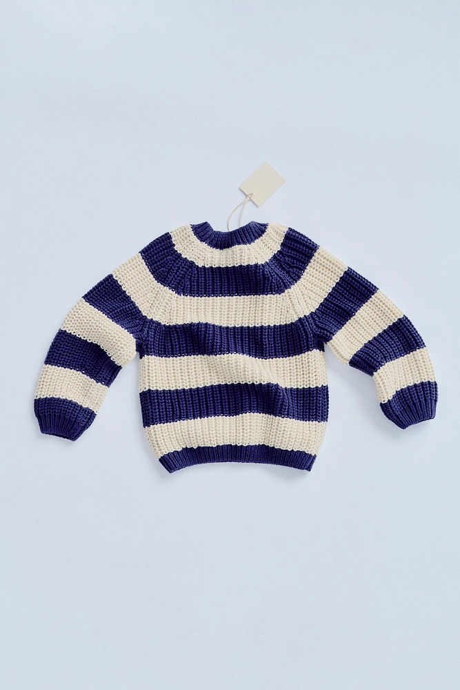 TIMELESZ - CHUNKY STRIPED KNIT SWEATER