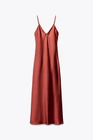 ROBE MI-LONGUE SATINÉE