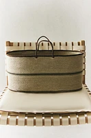 SEAGRASS BASKET WITH HANDLES