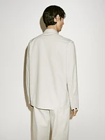 Cotton blend crepe overshirt - Limited Edition