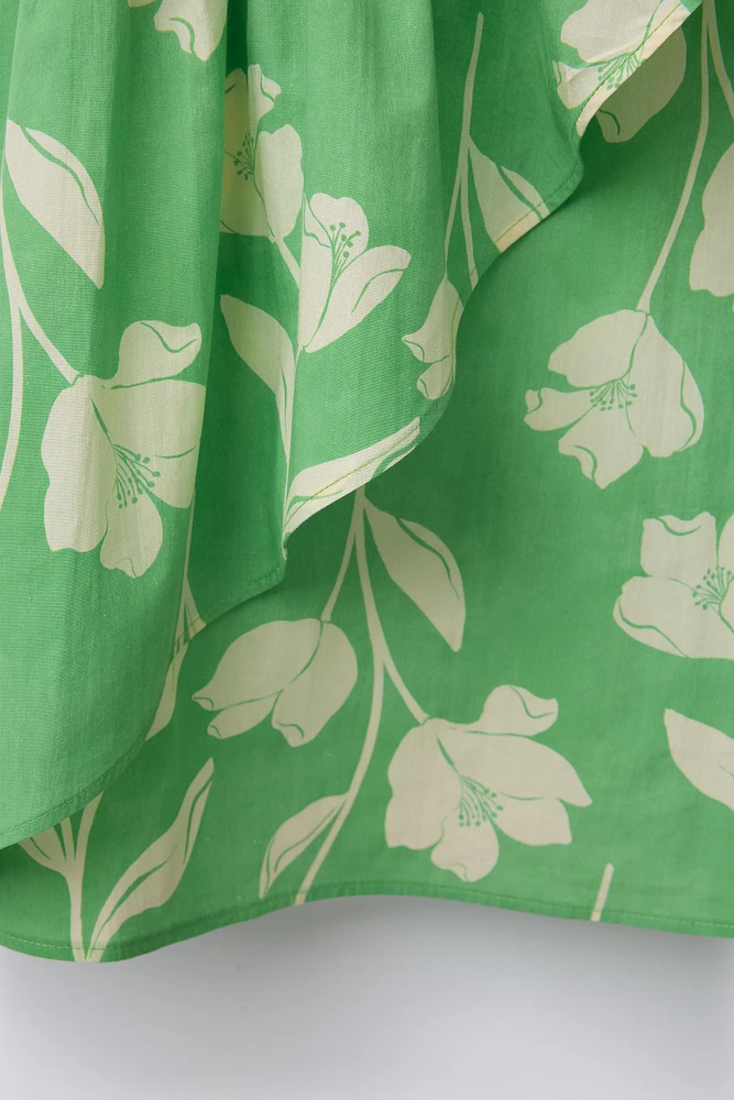 ROBE IMPRIMÉE FLEURS VOLANTS