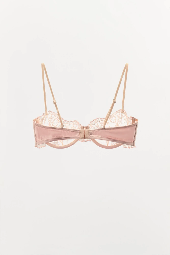 SOUTIEN-GORGE ARMATURES MESH DENTELLE