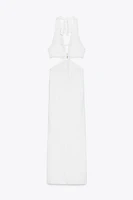 BEADED TEXTURED MIDI DRESS