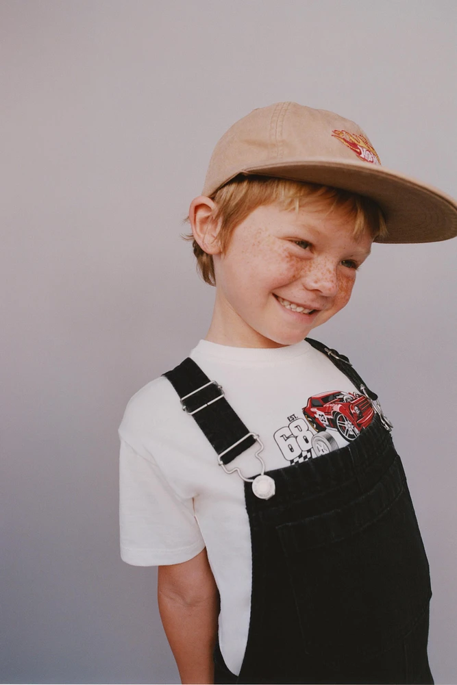 SHORT DENIM OVERALLS