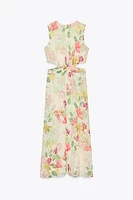 ROBE IMPRIMÉE FLORALE AJOURÉE