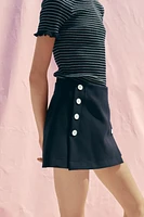 SPLIT SKIRT WITH BUTTONS