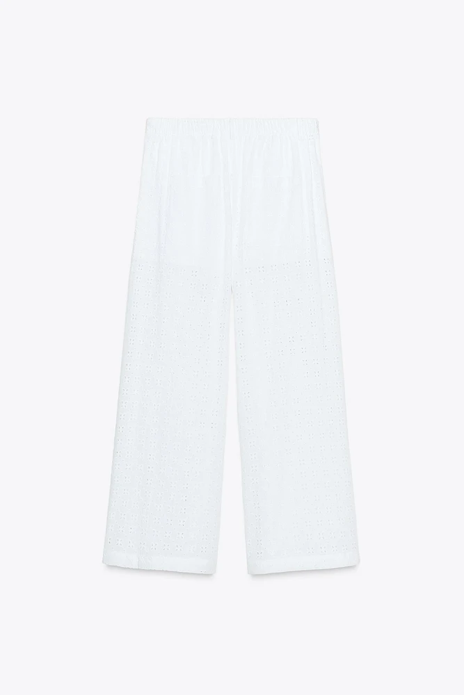 OPENWORK EMBROIDERY CULOTTES