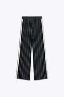 STRIPED WIDE LEG PANTS