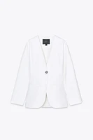 BLAZER TAILLÉ EN LIN 100 % ZW COLLECTION