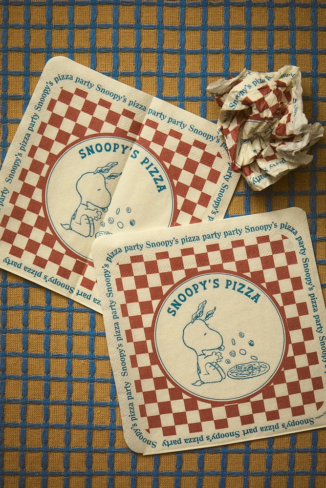 SET OF CHILDREN’S PEANUTS™ PIZZA PAPER NAPKINS (SET OF 20)