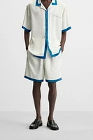 PATTERNED SATIN EFFECT SHORTS