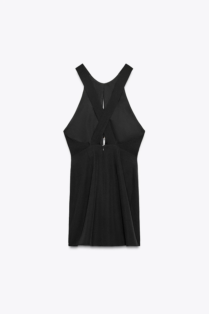 ROBE COURTE DÉCOR DORÉ