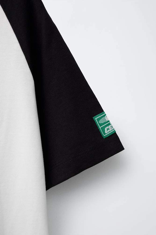 T-SHIRT À MANCHES RAGLAN BOSTON CELTICS NBA ©