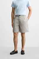 RELAXED FIT CRINKLED SHORTS