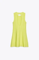 OPEN BACK KNIT DRESS