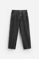 STUDDED SIDE STRIPE JEANS