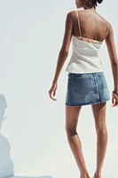 TOP ÉLASTIQUE EN MATIÈRES VARIÉES IMPRIMÉ