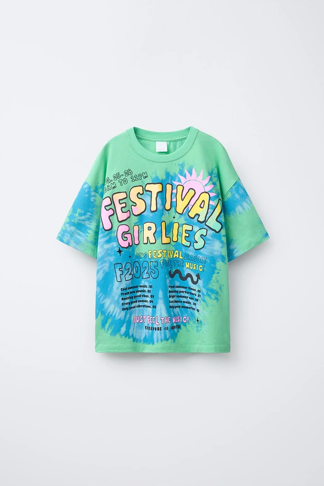 T-SHIRT TIE & DYE INSCRIPTION