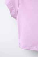 PLAIN ELASTIC CROPPED TOP