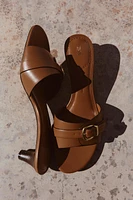 BUCKLED HEELED SANDALS