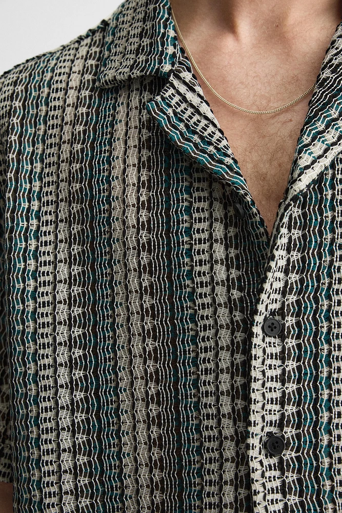 GEOMETRIC JACQUARD SHIRT
