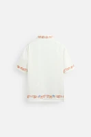 CHEMISE SATINÉE À IMPRIMÉS