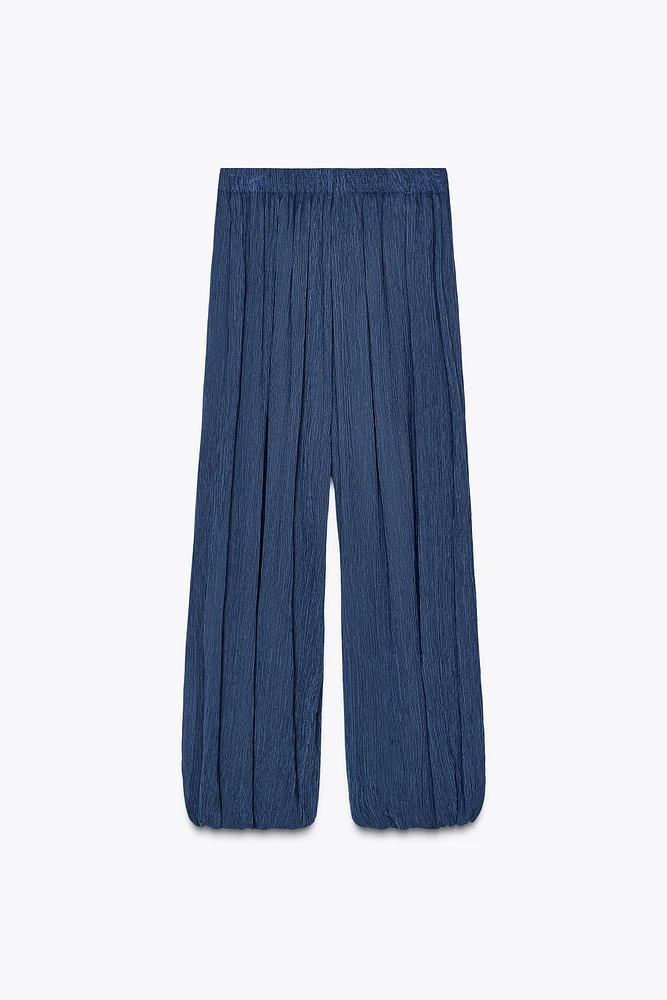 TEXTURED BALLOON PANTS