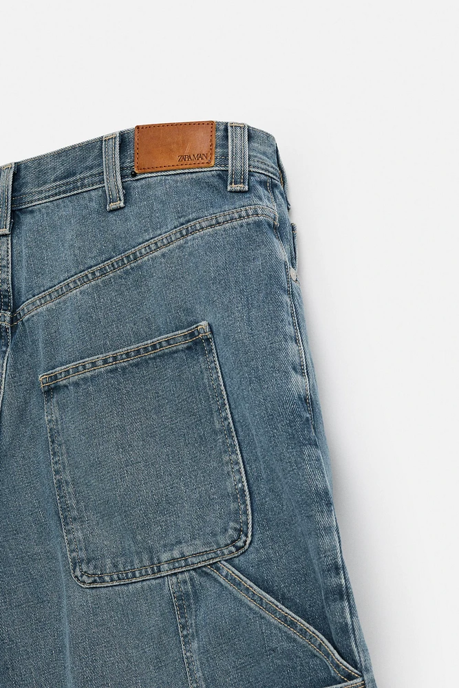 BAGGY FIT CARPENTER DENIM SHORTS