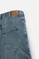 BAGGY FIT CARPENTER DENIM SHORTS