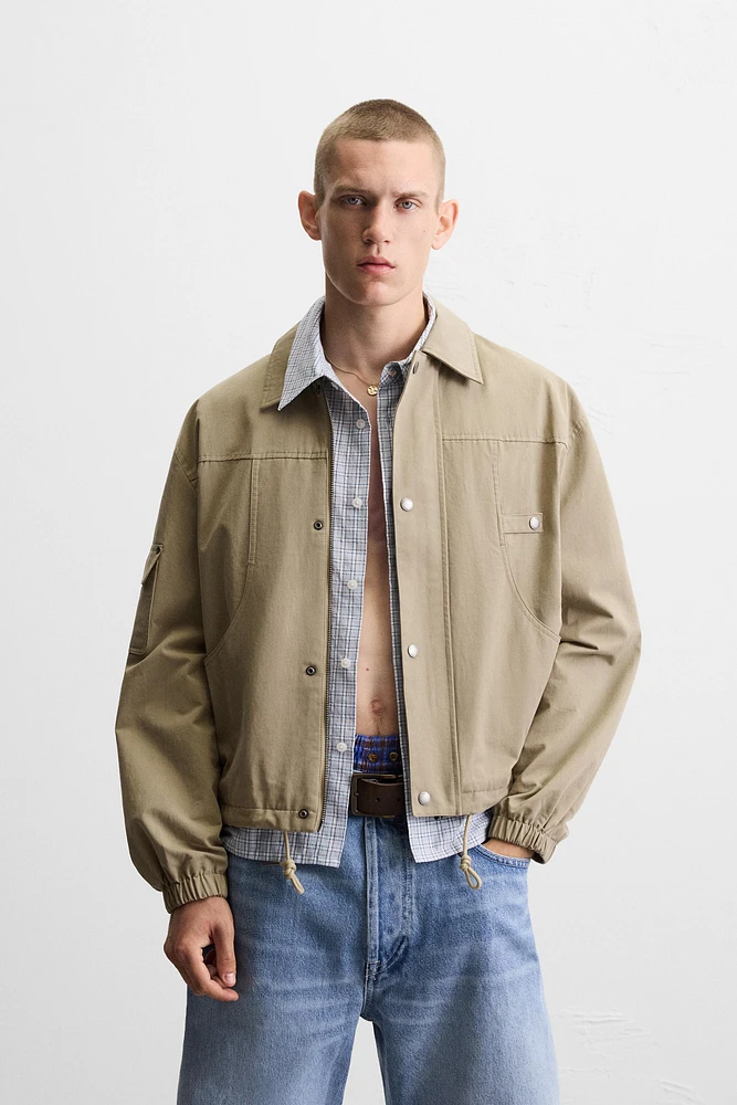 BLOUSON INSCRIPTION IMPRIMÉE GUITARRICADELAFUENTE