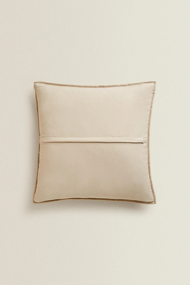 HOUSSE DE COUSSIN ÉDREDON MATELASSÉ POIS