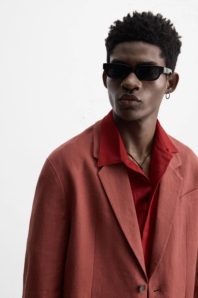 100% LINEN SUIT BLAZER
