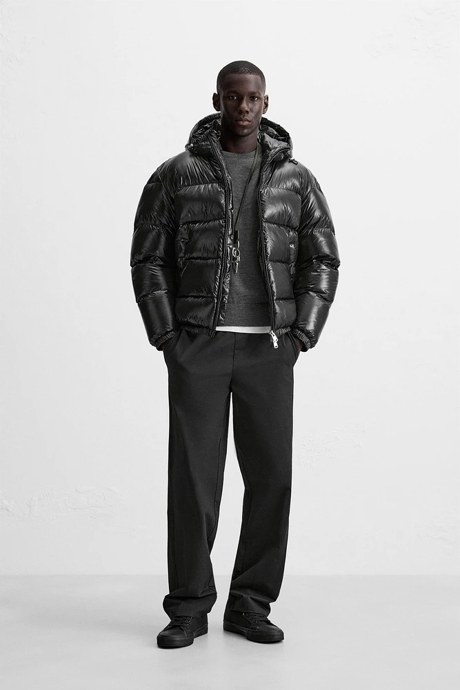 BLOUSON EN DUVET 100 % PLUMES