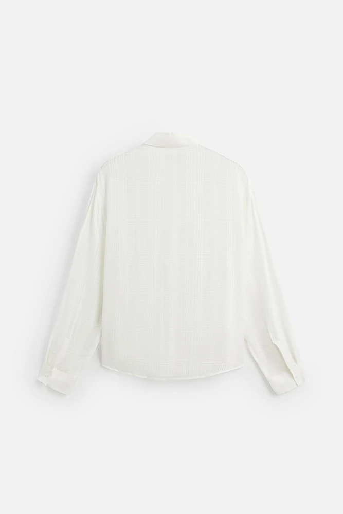 CHEMISE JACQUARD À CARREAUX