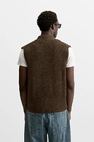 100% WOOL KNIT VEST