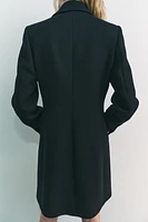 DOUBLE BREASTED WOOL BLEND COAT