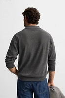 100% CASHMERE KNIT POLO