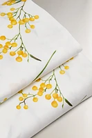 DRAP DE DESSUS SATIN IMPRIMÉ MIMOSA