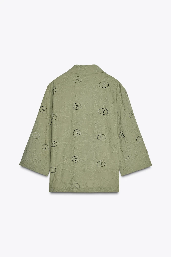BLAZER BRODÉ PERFORÉ