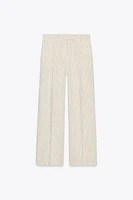 STRIPED WIDE LEG PANTS