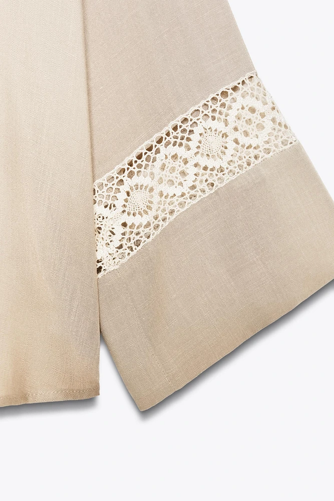 EMBROIDERED SLEEVE SHIRT