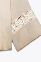 EMBROIDERED SLEEVE SHIRT