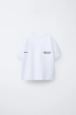 RAISED TEXT T-SHIRT