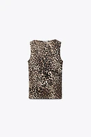 WIDE STRAP POLYAMIDE TOP