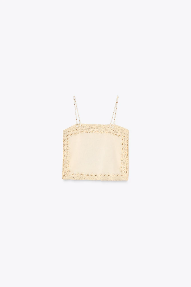 ZW COLLECTION EMBROIDERED TOP