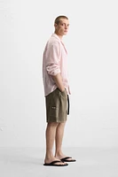 CARPENTER POCKET DENIM SHORTS
