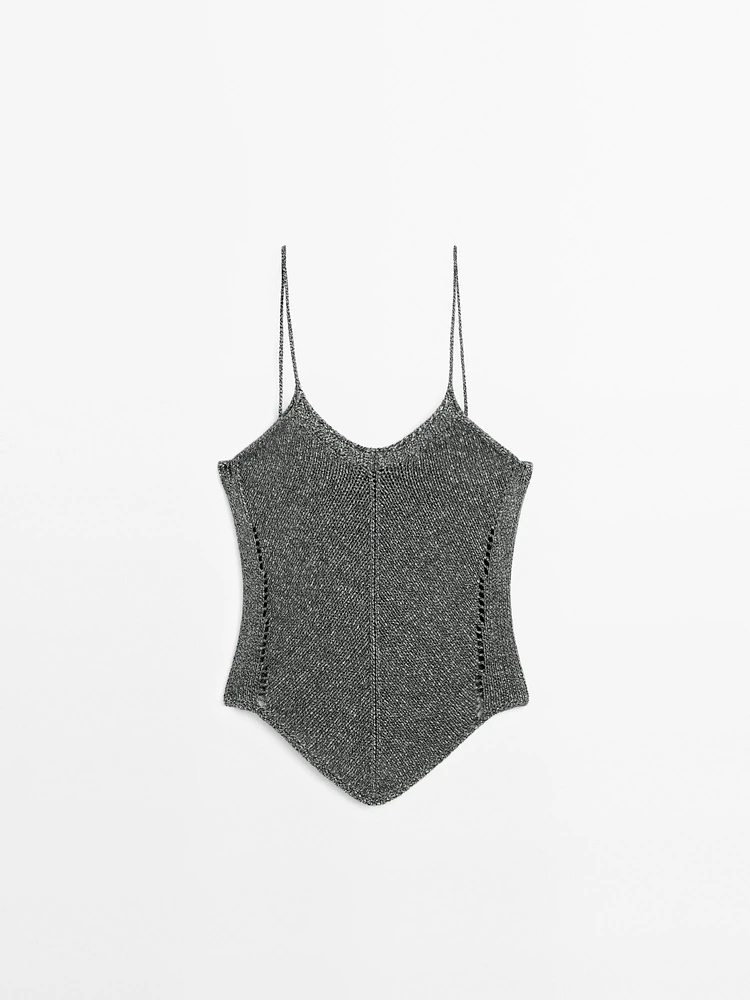 Top en maille 100 % coton